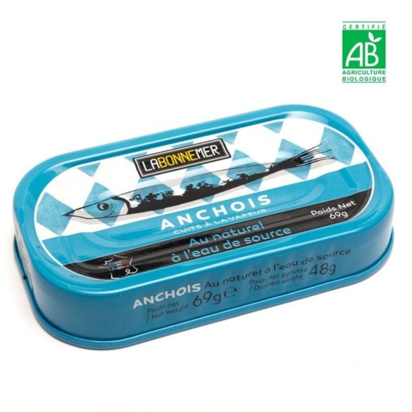 Anchois naturel à l'eau de source - La Bonne Mer