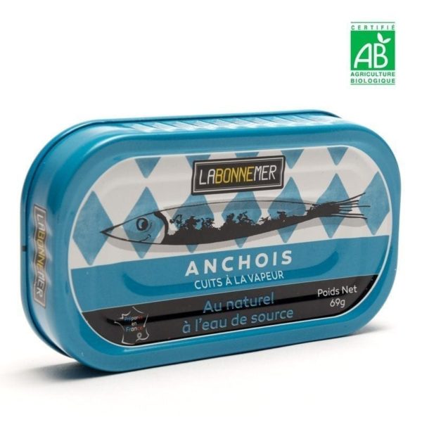 Anchois naturel à l'eau de source - La Bonne Mer