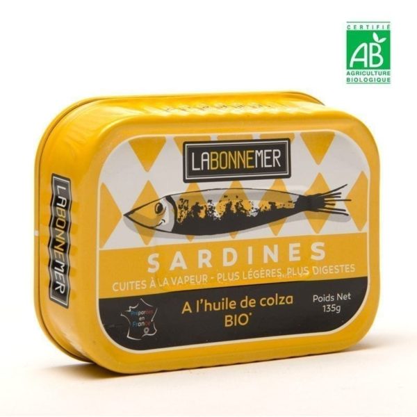 Sardines à l'huile de colza Bio - La Bonne Mer