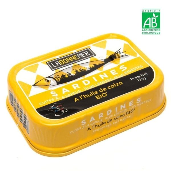 Sardines à l'huile de colza Bio - La Bonne Mer