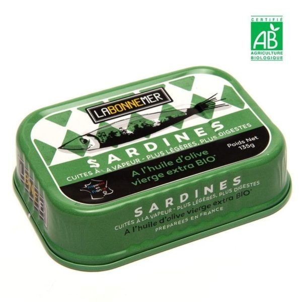 Sardines à l'huile extra Bio - La Bonne Mer