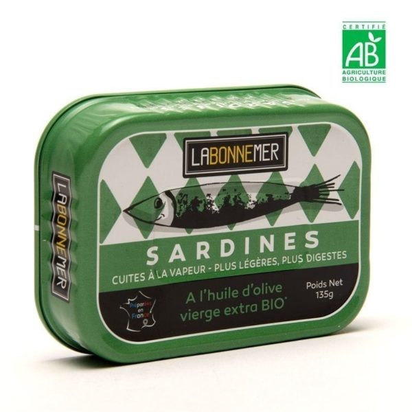 Sardines à l'huile extra Bio - La Bonne Mer