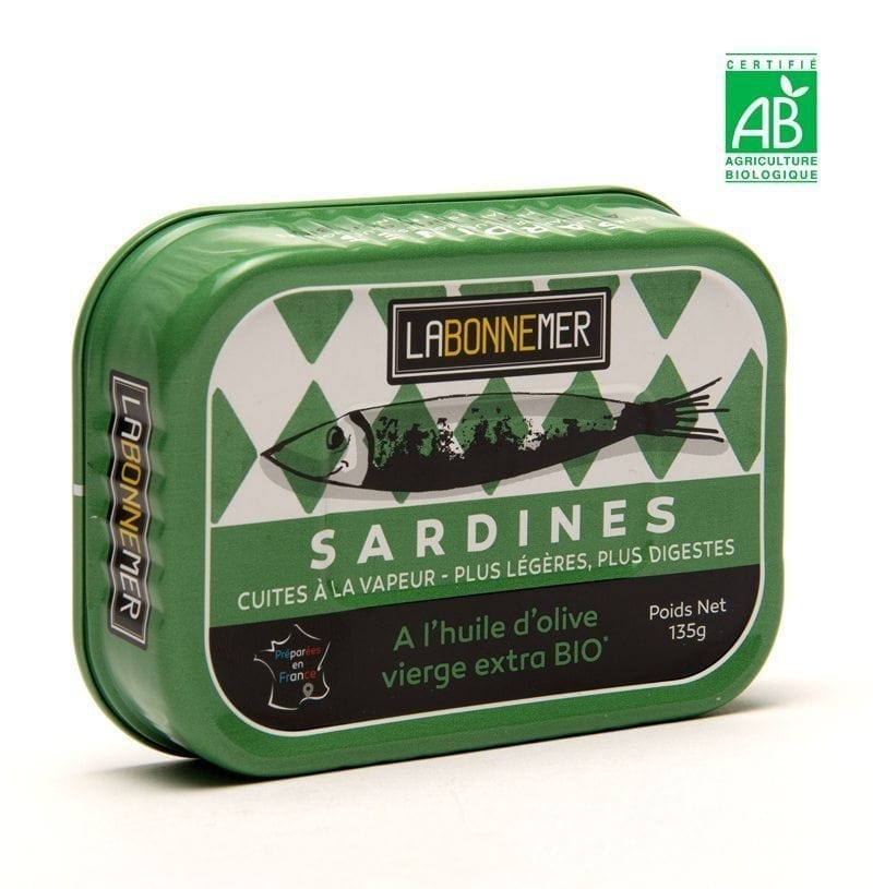 sardine huile d'olive extra bio