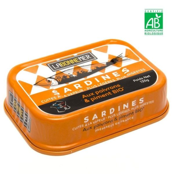 Sardines aux poivrons et au piment Bio - La Bonne Mer