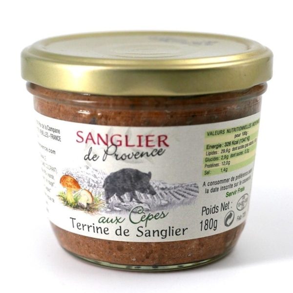 Terrine de sanglier aux cèpes