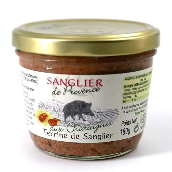 Terrine de sanglier aux châtaignes