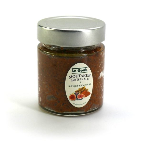 Moutarde artisanale figue et curcuma