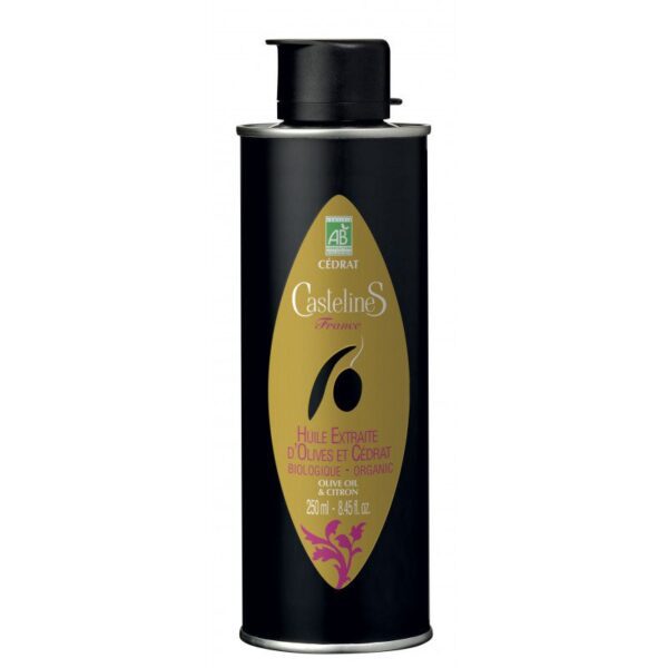 Huile d'olive aromatisée cédrat Bio - Moulin Castelas